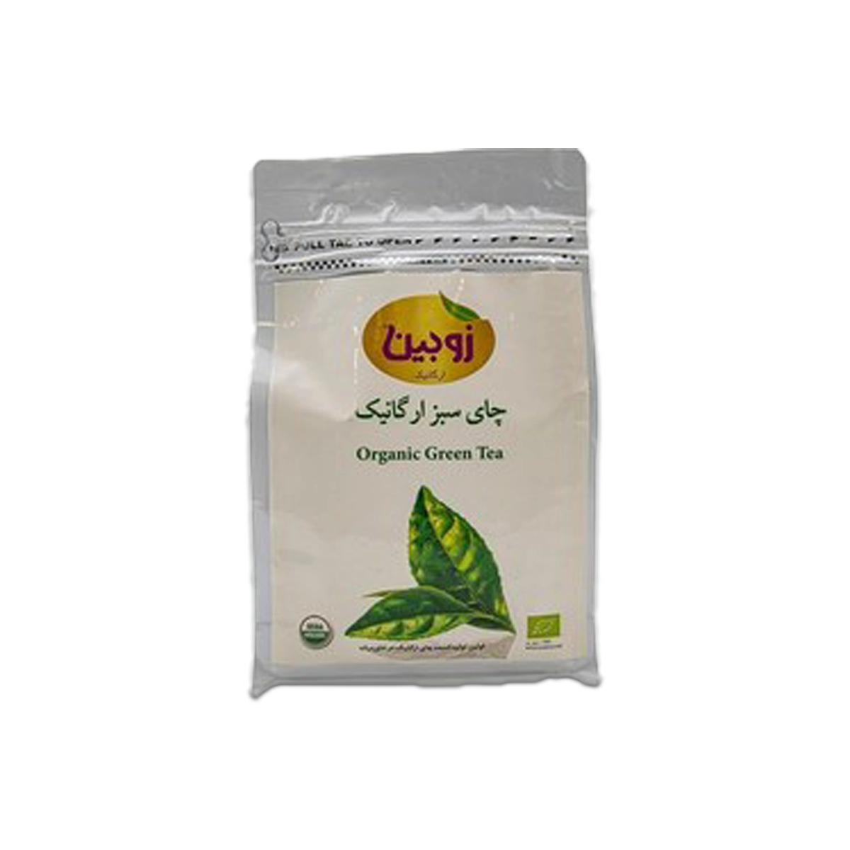 چای سبز ارگانیک 100 گرم زوبین
